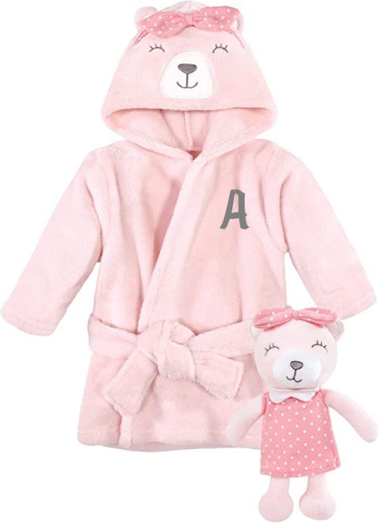Pink Bear Robe Toy Set