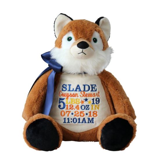 Personalized Woodland Fox Stuffed Animal